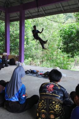 TC Pramuka Kwarcab Lebong, Peserta Dilatih SRT, Antusias Amati Ular 